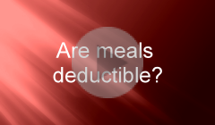 Are meals deductible?